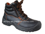 Split Embossed Leather Safety Shoes with Mesh Lining (HQ03059)