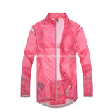 Wholesale Long Sleeve Woman Cycling Rain Jacket/Skin Jacket