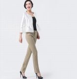 Latest Design Top Quality Slim Fit Chino Pants for Ladies