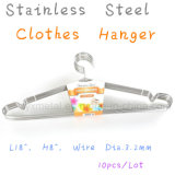 High Quality Metal Solid Stainless Steel Clothes Coat Wire Hangers