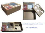 Card Gift Box for Wine Set Stopper Accessories Packaging