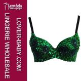 Sexy Women's Hot Green Top Bead Brassiere (L3223-2)