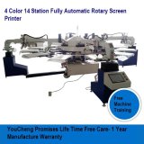 6 Color 14 Stations Automatic Silk Screen Printing Machine