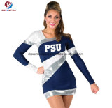 Cheap Top Quality Custom Design Fitness Long Sleeves Cheerleading Dress Wear for Woman