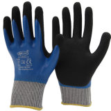 Nitrile Double Dipping Oil and Cut Resistant Work Safety Glove