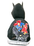 Justice League Bat Hood Boys Childrens Kids Hoody School Bag Backpack