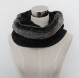 Lady Faux Fur Acrylic Knitted Fashion Infinity Scarf (YKY4388)