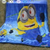 Minions Printing Flannel Bed Sheet Big Discount for Big Quantity! ! !