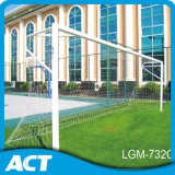 Fixed Position Aluminum Adult Soccer Goals - 8' X 24' with Net Hook
