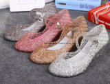 Lady Latest High Quality Crystal Jelly Sandals (FF614-7)