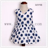 Children Baby Clothes 2016 Summer Polka DOT Casual Latest Wear Flower Girl Dresses for 7 Years Old