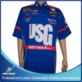 Custom Sublimation Men's Pit Crew Racing Shirts