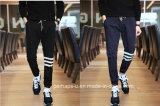 Cool Mens Jogger Pants with White Stripe Print