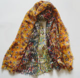 New Arrival Flourish Printing Polyester Scarf (HWBPS086)