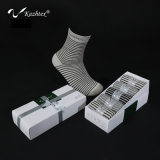 Anti-Bacterial Silver Fiber Stripe Cotton Socks for Men