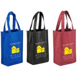 Foldable Shopping Promotion Non Woven Bottle Wine Bag
