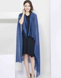 100%Cashmere Plain Yarn Dye Scarf with Solid Color