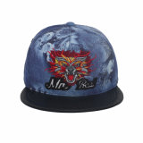 2015 Popular Animal Embroidery and Flower Fabric Snapback Hat (GK15-L0003)