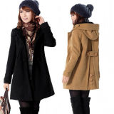 New Women's Stylish Wool Warm Long Coat Jacket Overcoat (50029-1)