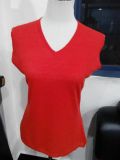 Bamboo Women's Short Sleeve Red Color T Shirt