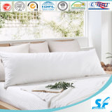 White Plain Cotton Down and Feather Long Pillow