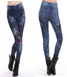 The Latest Fashion 3D Printed Jeans Leggings (15122)