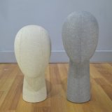 Female Head Mannequin with Linen Wrapped