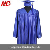 Shiny Royal Blue High School Graduation Cap and Gown