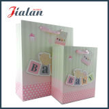Cheap Pink Color Shopping Packaging Customize 3D Paper Baby Bag