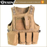 Tan Airsoft Tactical Soft Gear Vest Military Combat Army Vest