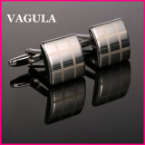 VAGULA High Quality Laser Silver Cuff Links (HL10166)