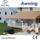 Terrace Polyester Retractable Awning with LED Light B3200