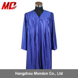 Customized Royal Blue Graduation Gown Shiny