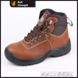 Brown Nubuck Leather Safety Shoe with PU Injection Outsole (SN5183)