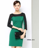 OEM Plus Size Winter Elegant Office Women Slim Dress