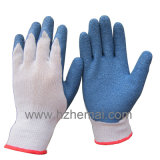 Thumb Fully Dipped Cotton Gloves Latex Coated Safety Work Glove