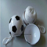 PE Disposible Raincoat Ball with Keyring and Customized Logo Printed in Guangzhou