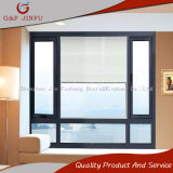 Thermal Break Power Coated Aluminum Awning Window with Louvers