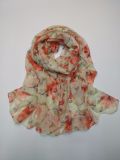 Ladies Fashion Polyester Scarves with Printing