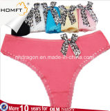 Grils Bowknot Briefs Hot Sale Women's Panties Sexy Cotton Thongs