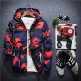 Elastic Cuff Camouflage Hooded Sun Block Jacket for Man's Clothes