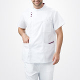 China OEM Factory Custom White Medical Scrub Suit for Men