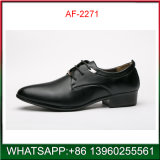 New Model Brown PU Rubber Leather Shoes for Man Wholesale
