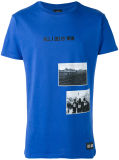 Men's Blue Jacquard Houndstooth Tee Shirt