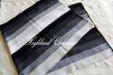 Cashmere Knitted Scarf with Intarsia Vertical Stripes