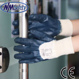 Nmsafety Warm Jersey Blue Nitrile Coating Work Glove