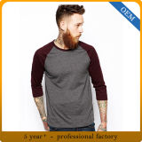 Custom Men's Cotton 3/4 Raglan Sleeve T Shirt