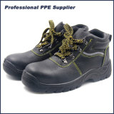 Cheap PU Injection Industrial Leather Steel Toe Safety Shoes