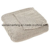 Woven Herringbone Pure Cotton Blanket