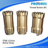 T38/T45/T51 Steel Skirt/Carbide Thread Retrac Button Bit for Top Hammer